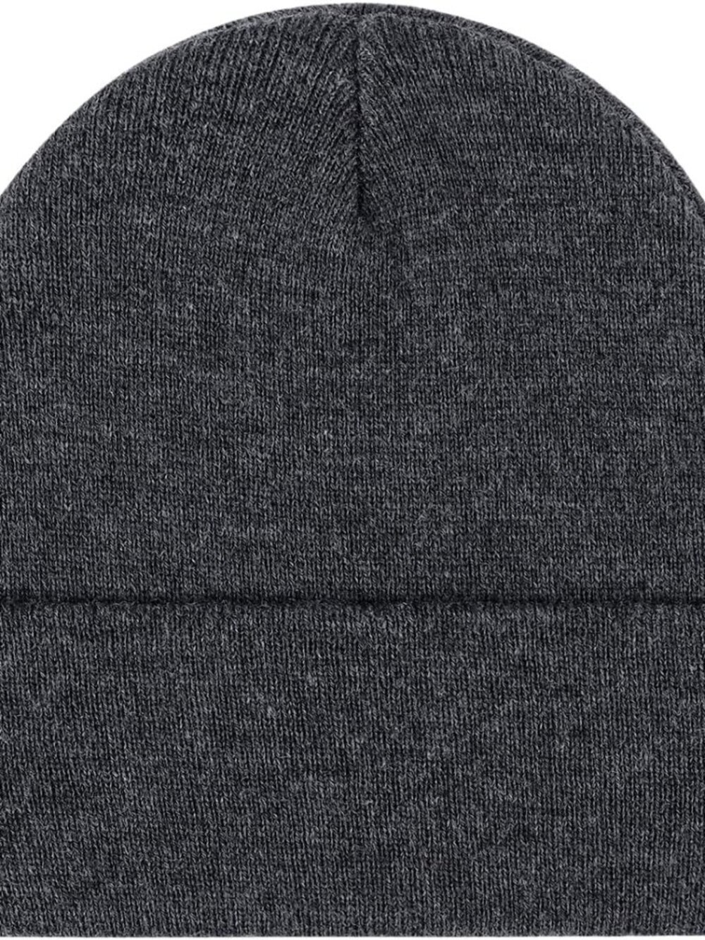 Unisex Dark Grey Warm Thick Knit Cuffed Beanie Winter Pull-on Classic Skull Cap